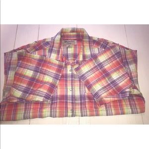 Wrancher by Wrangler Plaid Snap-button Top